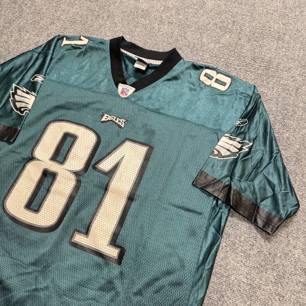 VTG Terrell Owens #81 Philadelphia Eagles Jersey Men's 2XL Stained Reebok NFL